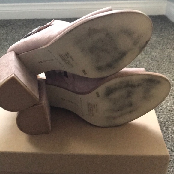 Mercer Edit women’s dusty mauve block heel - Picture 6 of 8